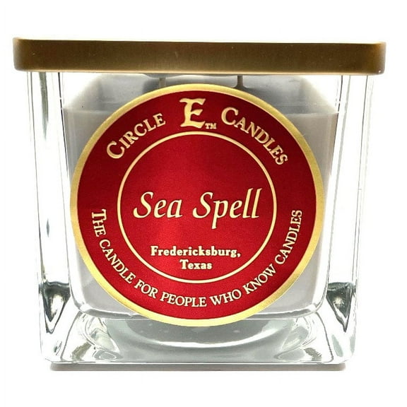 Circle E Candles, Sea Spell Scent, Medium Size Jar Candle, 22oz, 2 Wicks