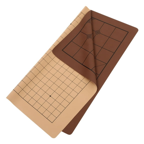 MLINS Folding Chessboard Dual Use Weiqi Chinese Chess PU Leather Chessboard for Party