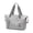 Gray, variant on Large Capacity Travel Bag Expandable Travel Duffel Two Layer Travel Organizer Foldable Bag Carry On Tote Bag Style A For Gym Overnight Weekend , 1Pack Pink