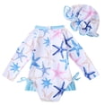 thumbnail image 6 of Girls Swimsuit One Piece Soft Girl Bathing Suit Modest Ruched Girls Swimwear Contrast Girls Swimsuits Size 10-12, 6 of 6