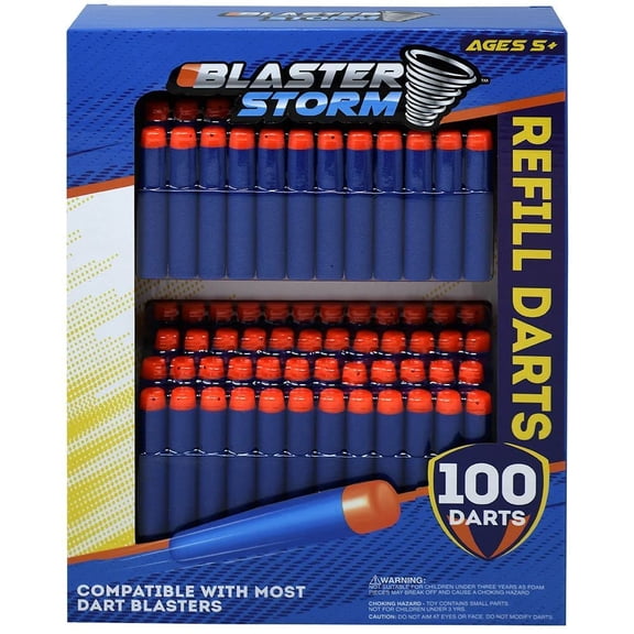 Blaster Storm 100 Foam Darts in Window Box Dart Size 2.75" L