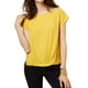 thumbnail image 1 of I-N-C Womens Solid Pullover Blouse gold XS, 1 of 1