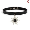 thumbnail image 1 of Boucles d'Oreilles Gothiques Punk Choker Pu Cuir Collier Collier Déclaration Bijoux, 1 of 6