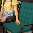 thumbnail image 4 of HAOAN Clearance Rocking Chair Cushion  Rocker Chairs Replacement Cushions Set for Indoor  Water Resistant Extra Cozy Tufted Seat Pads and Non Slip High Back Pad with Ties for Outdoor, 4 of 5