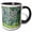 Black/White, variant on 3drose, Lilac Flowers Behind the Fountain. Impressionism of the First Water, 11oz Magic Transforming Mug