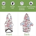 thumbnail image 6 of Gaeub Abstract Floral Print Small Pets Wear Hoodies,Dog Pullover,Cat Apparel,Fashion Pet Clothing,for Small Medium Dogs and Cats-Medium, 6 of 7