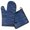 Blue and White, variant on Green and Yellow Modern Art Geometric Kitchen Oven Mitt and Pot Holder Sets 2 Pcs for Baking, Cooking and Grilling, Heat Resistant Up To 392 °F