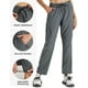 thumbnail image 4 of Pantalones de senderismo Seamaid de secado rápido resistentes al agua para mujer, color gris acero, 4 of 6