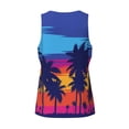 thumbnail image 5 of Fotbe Beach with Palm Trees Pattern Men's Quick Dry Workout Tank Top Gym Muscle Tee Fitness Bodybuilding Sleeveless T Shirt Breathable Workout Shirt-Medium, 5 of 9