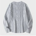 thumbnail image 5 of RongHuan Men's Sweater Crewneck Long Sleeve Pullover Casual Loose Fit Sweaters Spring Tops for Men, 5 of 6