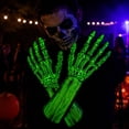 thumbnail image 5 of Halloween Skeleton Gloves, Glow-in-the-Dark Finger Bone Costume Gloves for Cosplay and Parties, 5 of 7