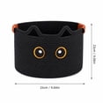 thumbnail image 2 of Small Storage Basket Cute Cat Toy Basket Cotton Rope Handwoven Bin With Decorative Ear Design For Baby Toys Pet Supplies Shelf Organization And Halloween Basket Decor,C, 2 of 7