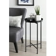 thumbnail image 4 of Kate and Laurel Celia Round Metal Foldable Accent Table with Tray Top, Black, 4 of 6