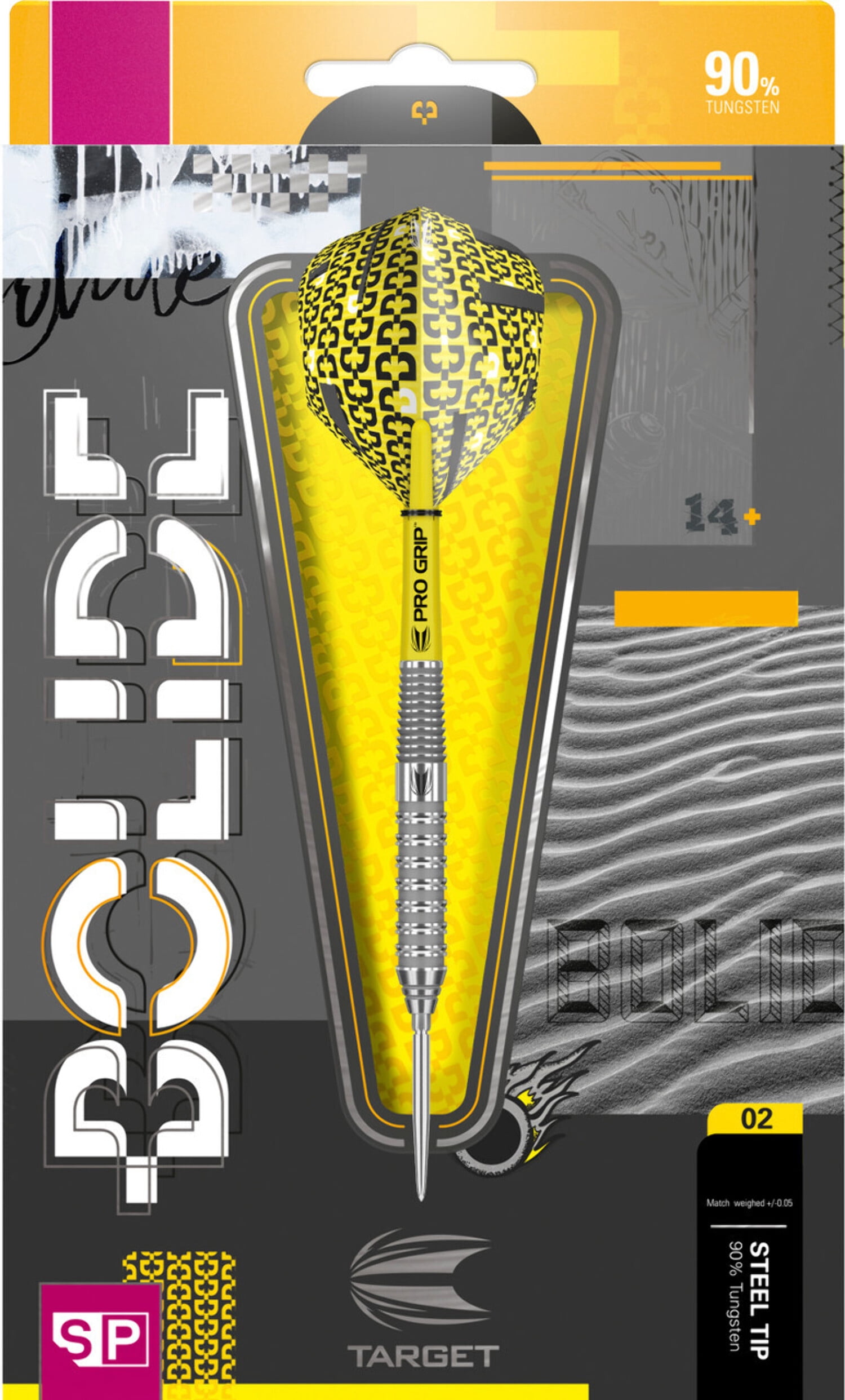 Target Bolide 02 90% Steel Tip Swiss Point Darts - 23g
