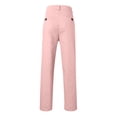 thumbnail image 6 of COMVALUE Men's Chinos Casual Business Dress Pants Slim Fit Skinny Stretch Flat-Front Lightweight Comfort Slacks with Pockets (Light Pink, XL), 6 of 7
