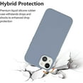 thumbnail image 5 of iPhone 13 Case iPhone 13 Phone Case Liquid Silicone Soft Gel Rubber Cover Microfiber Lining Anti-Scratch Durable Full Body Shockproof Protective Phone Cases for iPhone 13 6.1", Lavendar Grey, 5 of 14