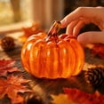 thumbnail image 5 of Halloween Pumpkin Decoration Glass Pumpkin Ornament Tabletop Seasonal Decor Harvest Party Centerpiece for Indoor Display, 5 of 5