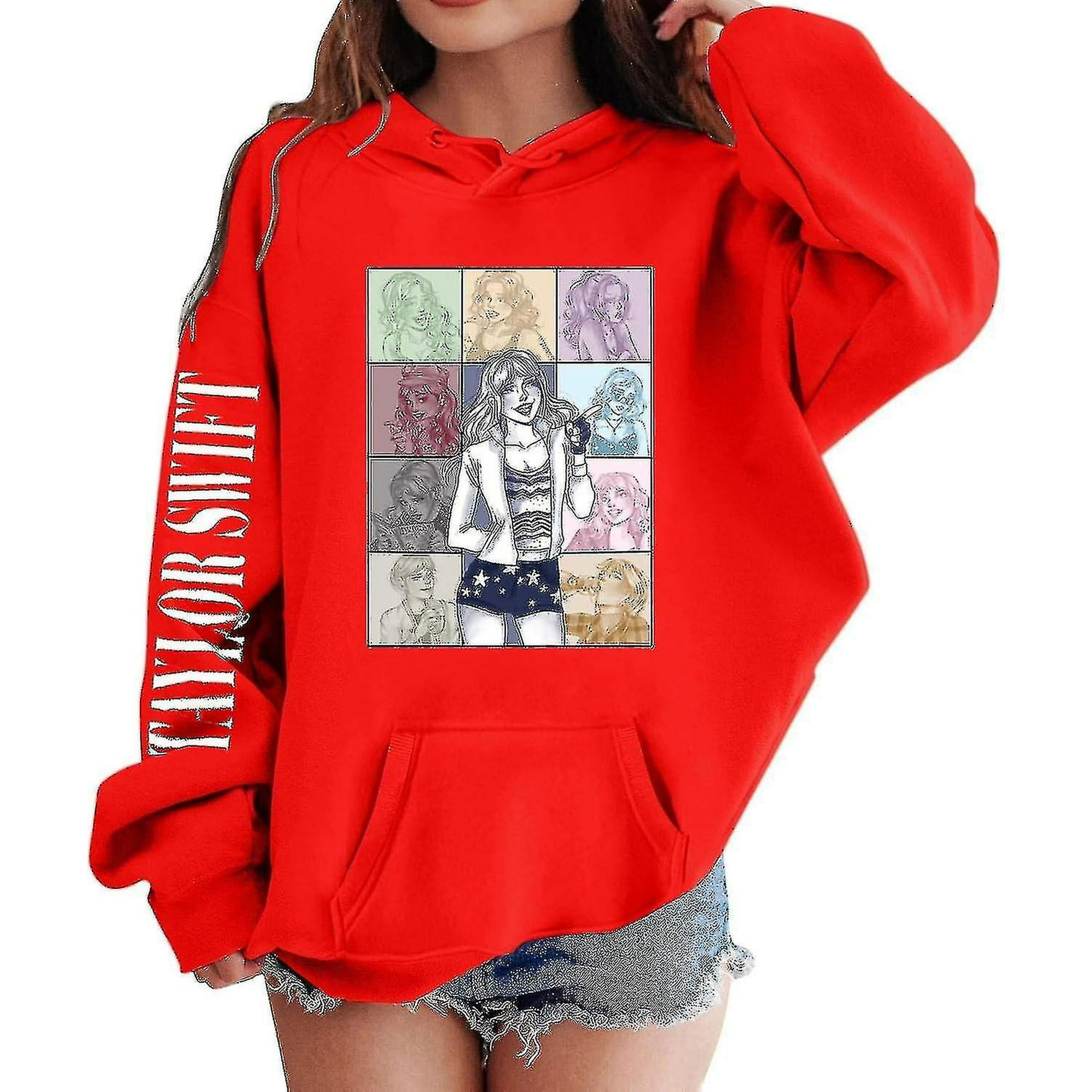 Aiony Girls Hoodies 1989 Casual Taylor Sweatshirt Kids Boys Swifts Pullover Hooded Concert Outfit Other 13 To 14 Years