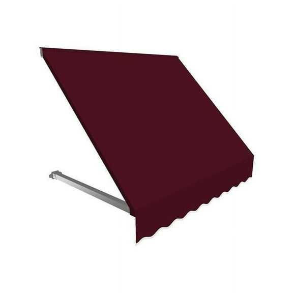 Awntech RR22-US-6B 6.38 ft. Dallas Retro Window & Entry Awning, Burgundy - 31 x 24 in.