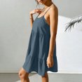 thumbnail image 5 of Karight Fashion Women's Casual Comfortable Sleeveless Round-Neck Solid Dress, 5 of 7