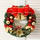 thumbnail image 3 of Widget Guirnalda de Navidad de 20 pulgadas con nudo de lazo Bolas de campana Feliz Navidad Guirnalda colgante Guirnalda artificial para la decoración de la fiesta de la pared de la puerta delantera Irfora Widget, 3 of 7