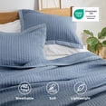 thumbnail image 4 of Juego de ropa de cama Bedsure con edredones azules tamaño individual con cubrecama, 4 of 9