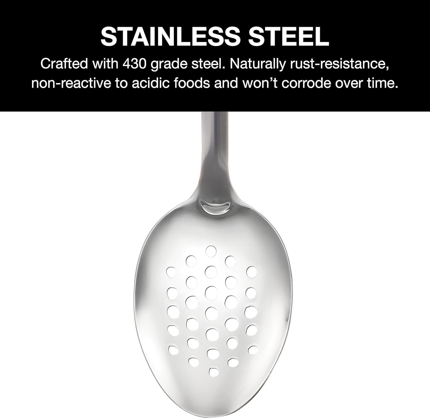 Cuisinart Fusion Pro Stainless Steel Slotted Cooking Spoon, Stainless Steel slotted spoon