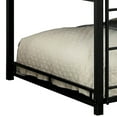 thumbnail image 5 of Industrial Style Full Triple Decker Bunk Bed with Ladder, Black- Saltoro Sherpi, 5 of 7