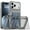 Black, variant on ELEHOLD for iPhone 17 Pro Max Translucent Clear Wallet Case with Back Card Holder Anti-Yellowing Slim Fit Lightweight Shockproof Anti-Scratch Protective Cover for iPhone 17 Pro Max,Clear