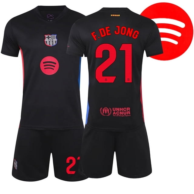 2025 Men's Boy's Soccer Uniform F.DE JONG 21# RAPHINHA 11# PEDRI 8# Football Jersey