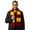 Cardinal/ Gold, variant on Unisex Knit Winter Rugby Striped Scarf Heather Black and Heather Grey 1 Pack
