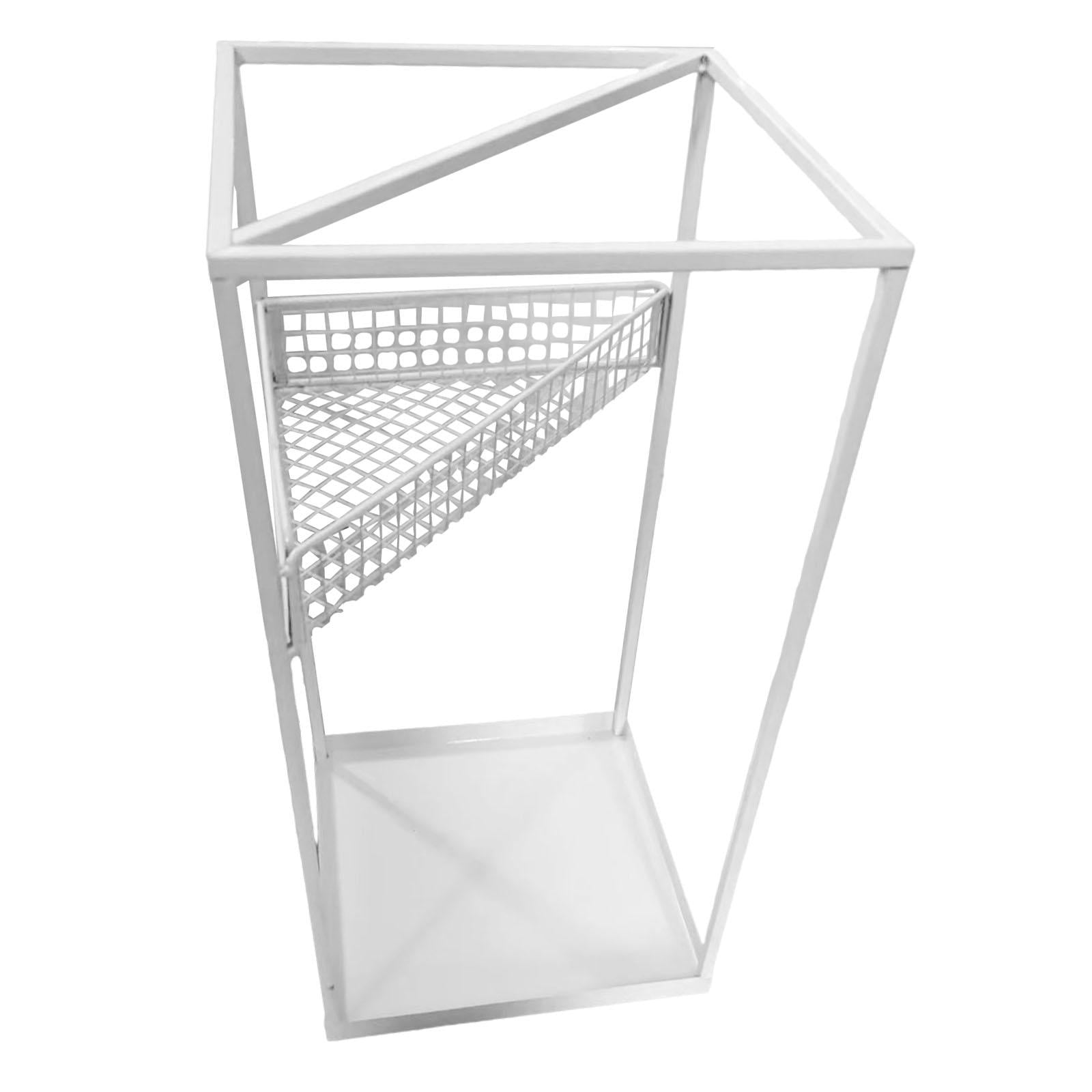 Fiocias Umbrella Stand Barrel Large Capacity Modern Organizer Decor Umbrella Holder Rack White