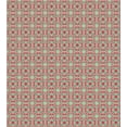 thumbnail image 3 of Ambesonne Ethnic Duvet Cover Sets, Framework Wide Petals, 2-Queen, Maroon Pink Almond Green, 3 of 7