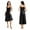 Black, variant on XBASW Women's Satin Slip Nightgowns 1PCS Adjustable Strap Sleepwear Silky Long Nightdress V Neck Under Dress