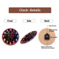 thumbnail image 7 of Neon Glow Decorative Wall Clock with Stylish Design 10-Inch Silent Wooden Wall Clock, Battery Operated (AA Batteries Not Included), Artistic Home Decor, 7 of 7