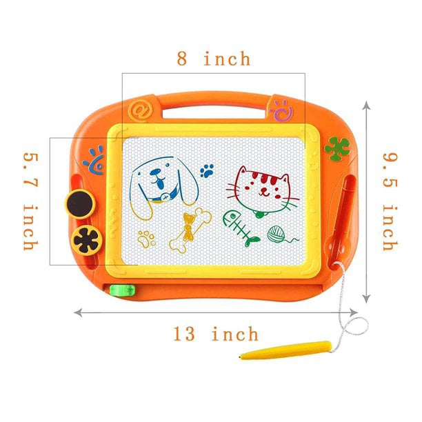 A-Z xcivi Large Size Free Play Doodle Magnetic Board Magnetic Drawing Tablet 
