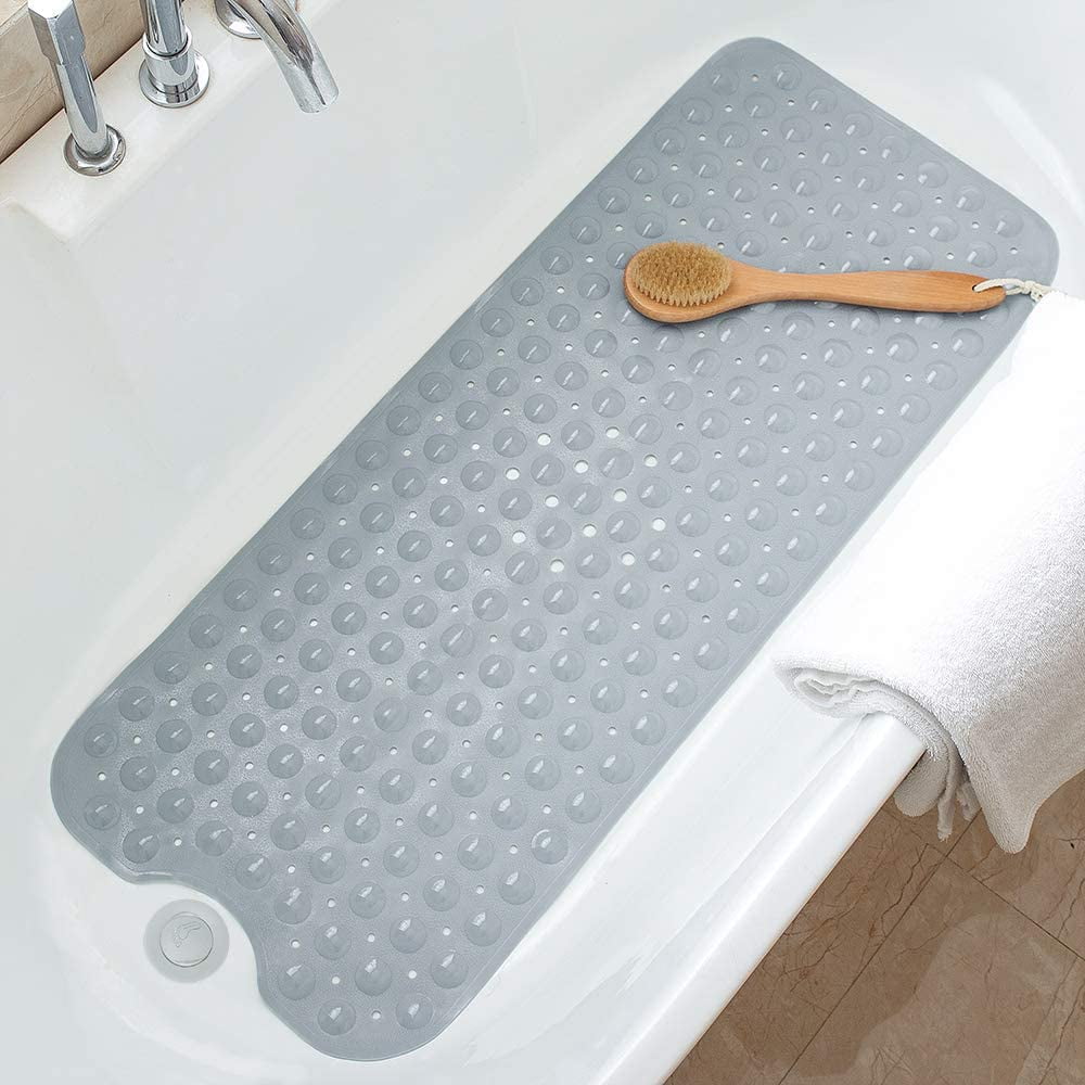 Sanmadrola Baby Bath Mat Non Slip Extra Long Bathtub Mat for Kids 40 X