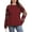 Wine Red, variant on FOLUSI Women's Large Size Splicing Sleeve Sports Shirt Long Sleeve Printed Roayl Blue XL