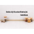 thumbnail image 1 of Custom Wall Decal Vinyl Sticker : He who has a 'why' to live, can bear with almost any 'how'. - Friedrich Nietzsche Quote 4x16", 1 of 1