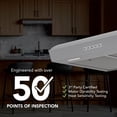 thumbnail image 5 of Broan-NuTone 30" Under Cabinet Range Hood, ENERGY STAR 350Max Blower CFM, Silver, 5 of 6