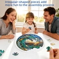 thumbnail image 3 of 83pc Acrylic Jigsaw Puzzle Suncatcher – 7.4in Sun Catcher Puzzle for Windows Hanging, Home & Garden Gift #005, 3 of 7