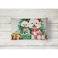 thumbnail image 2 of Carolines Treasures DAC1267PW1216 16 x 12 in. Unisex Bichon Frise Christmas Fabric Decorative Pillow, 2 of 4