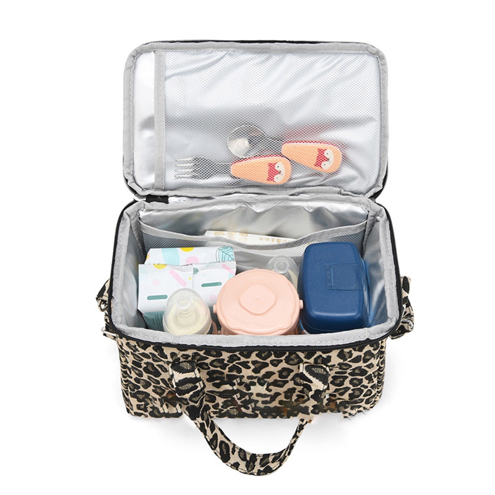 Multipurpose Strollers Accessory with Adjustable Straps Trend Leopards Patterns Strollers Organizers for Easy Organization