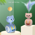 thumbnail image 2 of Fun Tumbler Cat Toy Cat Scratch Ball Colorful Feather Ball Toy Cat Tease Stick, 2 of 7