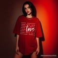 thumbnail image 6 of Love Definition Words T-Shirt, Minimalist Valentine Inspirational Love Tee, 6 of 10
