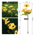 thumbnail image 2 of 2pcs solar plug-in lamp outdoor waterproof simulation sunflower lantern garden decoration lamp, 2 of 5