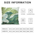 thumbnail image 5 of SHANXI Leaf Pillow Covers Palm Leaves Couch Pillow Cases Botanical Plant Summer Throw Pillows Home Decor for Living Room Bedroom Bed Cushion Outdoor 22x22in, 5 of 5