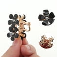 thumbnail image 2 of Unique Bargains 1 Pc Fashion Double Flower Hair Clips Hairdo Clip Grey, 2 of 5