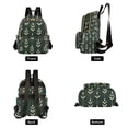 thumbnail image 4 of FORMRS Mini Backpack Purse for Women Travel Daypack Casual Shoulder Bag, Green Plants, 4 of 7