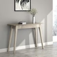 thumbnail image 4 of Console/bureau moderne rustique en bois massif – gris pâle, 4 of 7